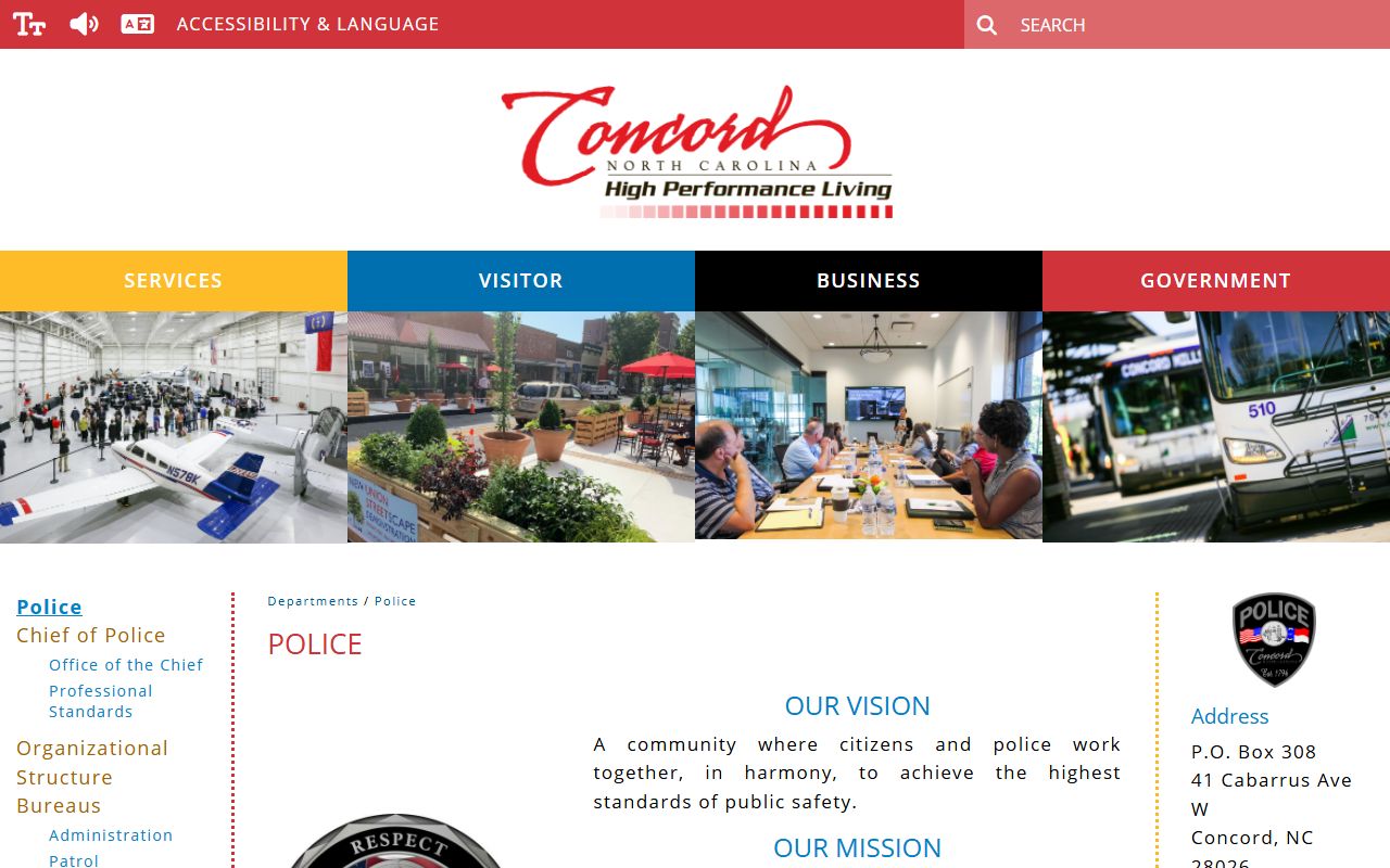 Concord booking reports police department