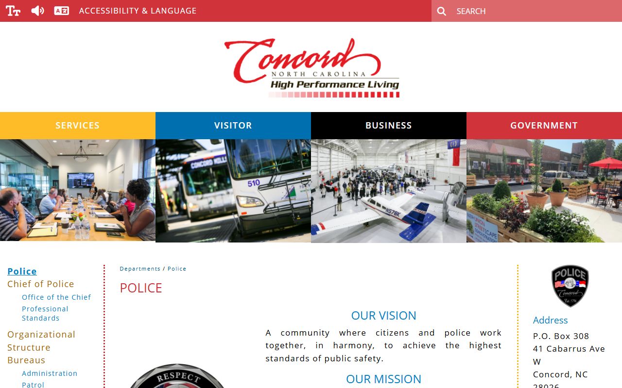 Concord booking reports police records division