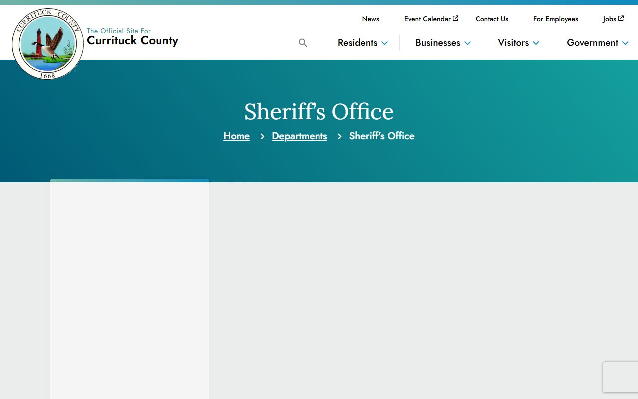 Currituck County Sheriff's Office booking reports